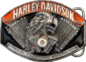 Harley-Davidson buckle used 1990 buckle