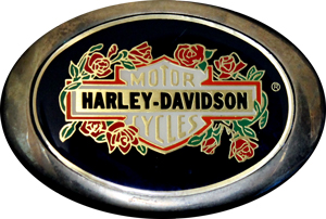 Harley-Davidson solid brass buckle 1983 used