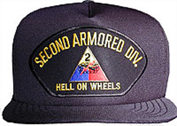 2nd Armored Division "Hell on Wheels" Hat/Cap Military Hat