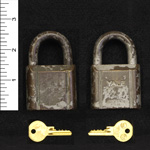  Seaboard Airline Railroad - Yale Lock / Key (Remake) Lock and Key