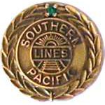Southern Pacific 15 Year Service Pin RR Hat Pin Southern Pacific 15 Year Service Pin RR Hat Pin