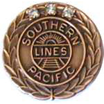 Southern Pacific 45 Year Service Pin RR Hat Pin Southern Pacific 45 Year Service Pin RR Hat Pin