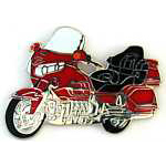  Red Gold Wing Auto Hat Pin