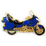  Blue Mototcycle Auto Hat Pin