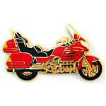  Red Mototcycle Auto Hat Pin