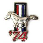 '74 Mustang year pin Auto Hat Pin '74 Mustang year pin Auto Hat Pin