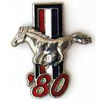 '80 Mustang year pin Auto Hat Pin '80 Mustang year pin Auto Hat Pin