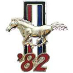 '82 Mustang year pin Auto Hat Pin '82 Mustang year pin Auto Hat Pin