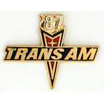  '87 Trans AM - year pin Auto Hat Pin