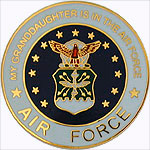 My Grandson is in the Air Force Mil Hat Pin My Grandson is in the Air Force Mil Hat Pin