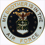 My Brother is in the Air Force Mil Hat Pin My Brother is in the Air Force Mil Hat Pin