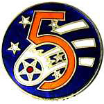  5th Air Force Mil Hat Pin