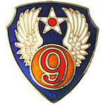  9th Air Force Mil Hat Pin