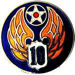 10th Air Force Mil Hat Pin 10th Air Force Mil Hat Pin