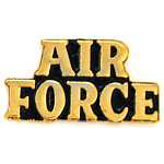 Air Force script Mil Hat Pin Air Force script Mil Hat Pin