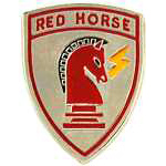  AF Civil Eng - Red Horse Mil Hat Pin