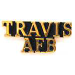 Travis AFB Mil Hat Pin Travis AFB Mil Hat Pin
