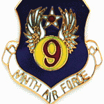 9th Air Force Mil Hat Pin 9th Air Force Mil Hat Pin