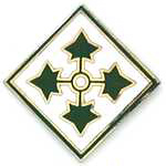  4th Division Mil Hat Pin