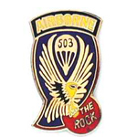  503rd A/B The Rock Mil Hat Pin