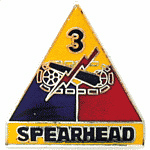  3rd Armored Division Mil Hat Pin