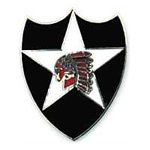  2nd Division Mil Hat Pin