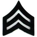  Army Sgt. Stripes Mil Hat Pin