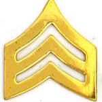  Army Sgt. Stripes Mil Hat Pin