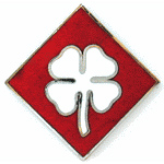  4th Army Mil Hat Pin