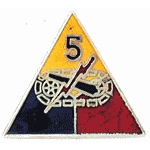  5th Armored Division Mil Hat Pin
