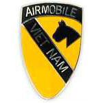  1st Cavalry Division Airmobile Viet Nam Mil Hat Pin