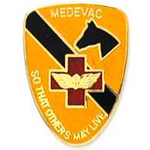  1st Cavalry Division Medevac Mil Hat Pin