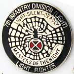  7th Light Division Mil Hat Pin