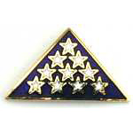  Folded Flag Mil Hat Pin