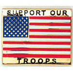  Support Our Troops Mil Hat Pin