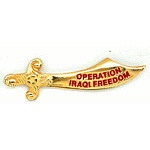 Operation Iraqi Freedom Mil Hat Pin