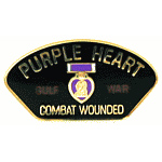  Gulf War Combat Wounded Mil Hat Pin