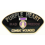  Iraqi Freedom Combat Wounded Mil Hat Pin