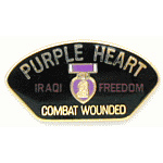 Iraqi Freedom Combat Wounded Mil Hat Pin Iraqi Freedom Combat Wounded Mil Hat Pin