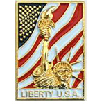 Liberty USA Mil Hat Pin Liberty USA Mil Hat Pin