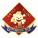 4th Recon Mil Hat Pin 4th Recon Mil Hat Pin