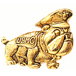  Marine Bull Dog Mil Hat Pin