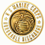  Honorable Discharge Mil Hat Pin