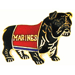  Marine Bull Dog Mil Hat Pin