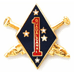 1st Division Mil Hat Pin