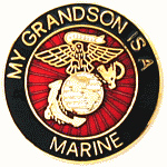  My Grandson is a Marine Mil Hat Pin