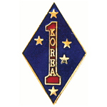 1st Marine Korea Mil Hat Pin 1st Marine Korea Mil Hat Pin