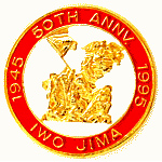  Iwo Jima 50th Anniversary Mil Hat Pin
