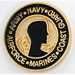 Pow-Mia Mil Hat Pin Pow-Mia Mil Hat Pin
