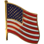 US Flag Mil Hat Pin US Flag Mil Hat Pin